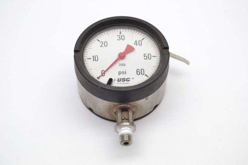 USG 316L 0-60PSI 3-1/2 IN 1/4 IN NPT PRESSURE GAUGE B438549