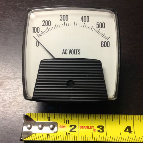 Jewell Modutec voltmeter 3PB-AVC600 panel 0-600 Volt AC USA panel Volt meter 60