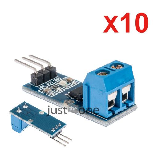 10PCS 20A Range Current Sensor Module ACS712 ACS712ELCTR-05A Chip Module Arduino