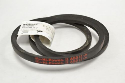 New gates a53 hi-power ii v80 v-belt 53x1/2 in belt b212060 for sale