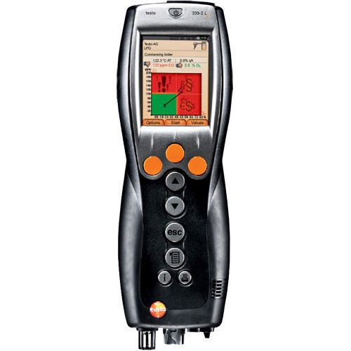 Testo 330-1G(0632 3306 00) LL Flue Gas Analyzer, O2-CO - Analyzer Only