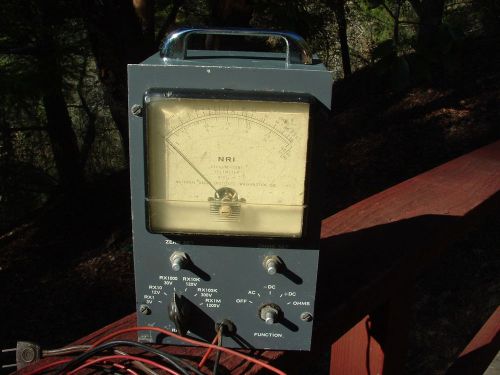 Vintage N.R.I. Model W VTVM Vacuum Tube Voltmeter