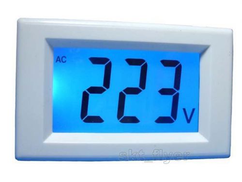 Ac 80-500v 3 1/2  blue lcd digital voltage volt meter 110v 220v 380v selfpower white for sale