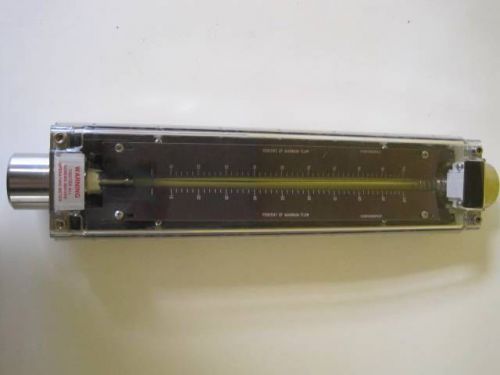 OMEGA FL-1655-SS FLOWMETER FLOW-METER 44IC6I0 DATA TAG 0.0756 SCFM GAS.SP GR. 1.