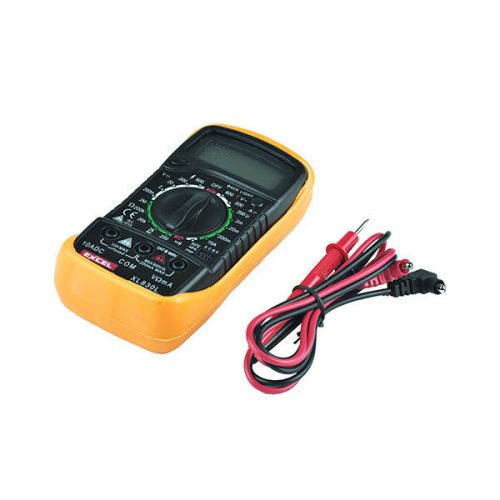 LCD Digital Multimeter AMP Voltmeter Resistance Ohm Volt Ammeter Beeper XL-830L