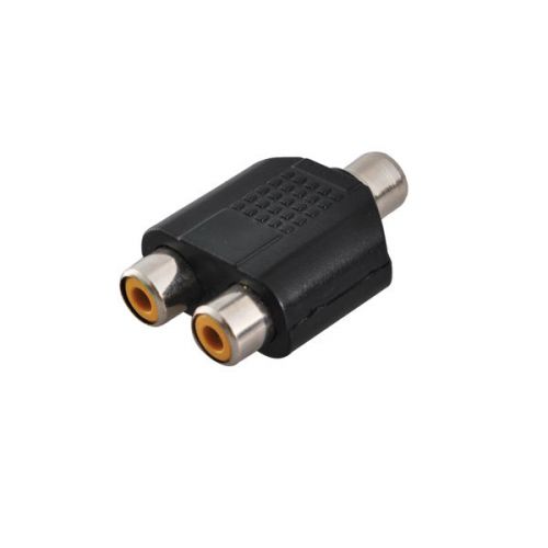 Rca audio adapter rca jack female to 2x rca jack/jack female adapter connector for sale