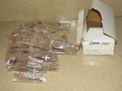 25 AMPHENOL ALLIED 999-226 RF CONNECTORS (P/N 31-21) NEW IN PACKAGE