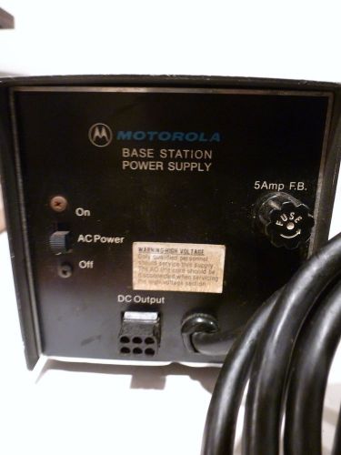 Vintage Motorola Base Station Power Supply Model TPN1154A/Electronics