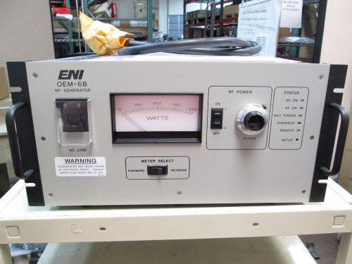 Eni oem-6b-01m7 rf plasma generator 208vac 1ph 12a 650w output rs-232 for sale