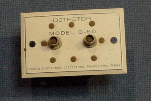 Jerrold sweep generator 900c model d-50 diode detector module . for sale