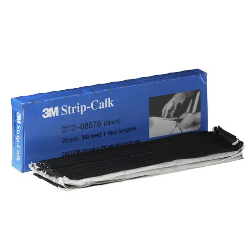 3M  New Strip Calk, Black, 60 - 1 foot Strips of Caulking Material per Box