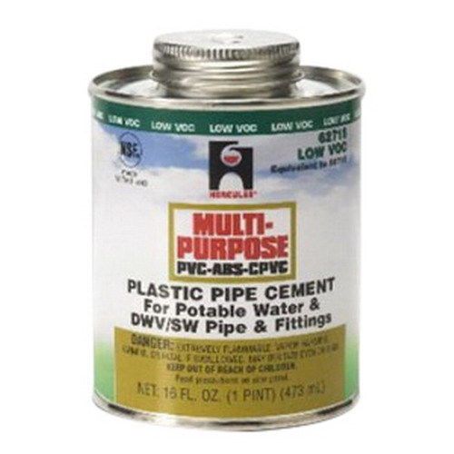 Oatey SCS 60715 Hercules Multipurpose Medium Fast Set Cement, 16 oz Can