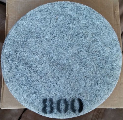 Gorilla diamond floor buffer abrasive pads 16 inch 800 diamond grit, 2 pads for sale