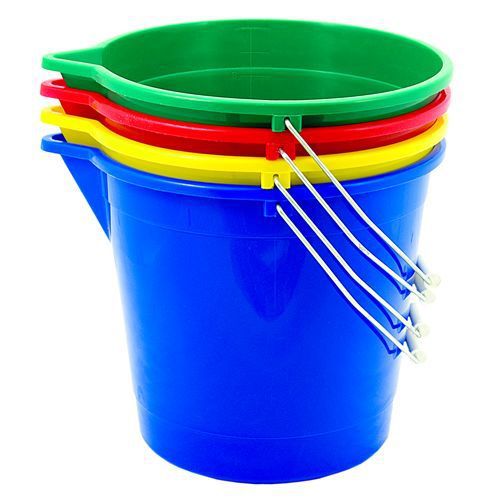 Elliot Round 10 Litre Mop Bucket Inc Metal Handle Floor Cleaning Equipment