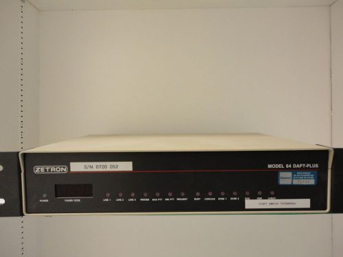 Zetron Model 64 DAPT-Plus paging controller