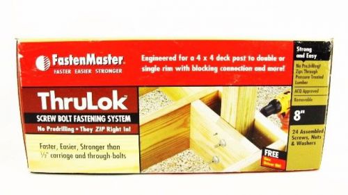 FastenMaster ThruLok 24-Piece 8 in. Screw Bolt Fastening System