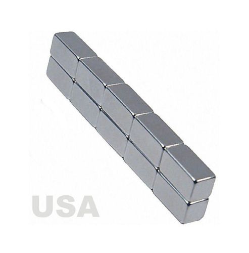 15pcs super strong block cuboid magnets 1/2&#034; x 1/4&#034; x 1/4&#034; for sale