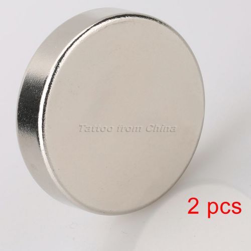 2Pcs N35 Big Strong Round Cylinder Magnet Disc Rare Earth Neodymium 40mm x 10 mm