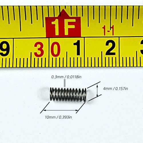 100ea 530Compression Springs sus 0.157&#034;ODX0.393&#034;FL YUHAN SPRING CO.