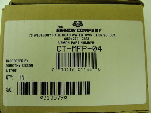 New Siemon Gray Modular Adapter, CT-MFP-04, (LOT OF 19)$2.50per part