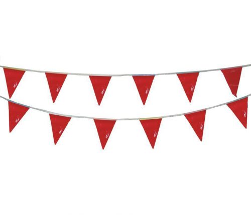 CORTINA 03-400-60 - Vinyl Pennant, 60&#039; Length x 9&#034; Width, Red