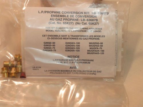 NOS NEW FACTORY SEALED L.P./PROPANE CONVERSION KIT LB-63687B, 65K27