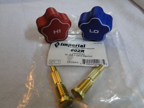 Imperial 600 Series GAUGES, HI &amp; LO, HANDLE REPLACEMENT, 2 &amp; 4 VALVE MANIFOLDS