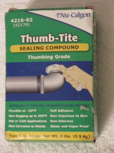 NU-CALGON DUCT SEAL SEALING COMPOUND THUMB GUM SEALS HOLES 2-1IL BRICKS