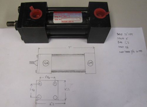 Dayton 4z631 1 1/2&#034; bore 2&#034; stroke 8 1/2&#034; - 10 1/2&#034; hydraulic cylinder new for sale