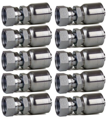 Quantity 10 ffx-04-04 - 1/4&#034; hose x 1/4&#034; orfs female swivel hydraulic fittings for sale