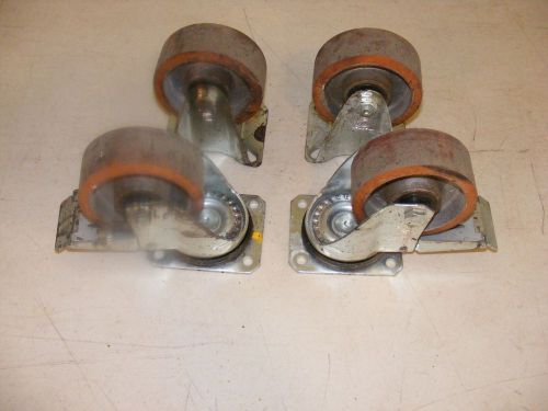 Caster wheels,cart wheels,4 inch with brakes