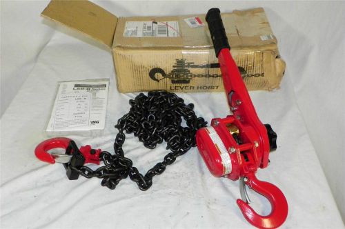 New coffing hand lever chain hoist 1-1/2 ton lift 15 ft lsb-3000-b  fast ship for sale