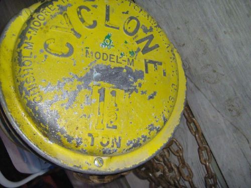 C&amp;M Cyclone Hoist 1 1/2 ton 3000 lb Model M hand chain lift US made