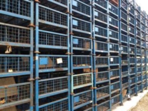 32x32x19 Used Rigid Wire Mesh Basket