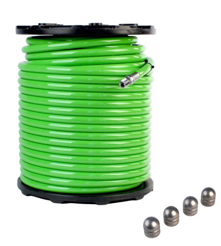 1/2&#034;x 300&#039; 4800 PSI &amp; 14.0 Button Nose Sewer Jetter Hose &amp; 4 Piece Set Nozzles