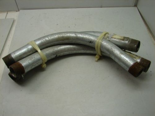 GALVENIZED STEEL RIGID CONDUIT 90 DEGREE ELBOW ( LOT OF 3 ) ***XLNT***