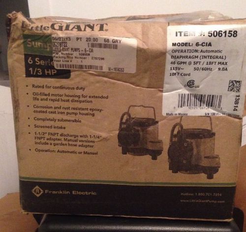 Little giant submersible pump for sale