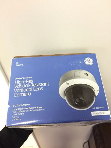 Ge security high-res vandal-resistant varifocal lens camera uvd-xp3dnr-va9 for sale