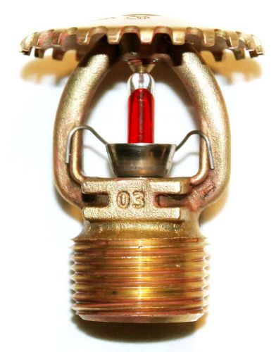 3/4&#034;npt 155*f - fire sprinkler head standard response brass upright , k=8.0 for sale