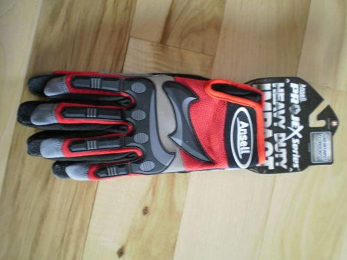 ANSELL PROJEX 97-975L HEAVY DUTY MEDIUM IMPACT GLOVES MECHANIC -- LAST ONE !!!