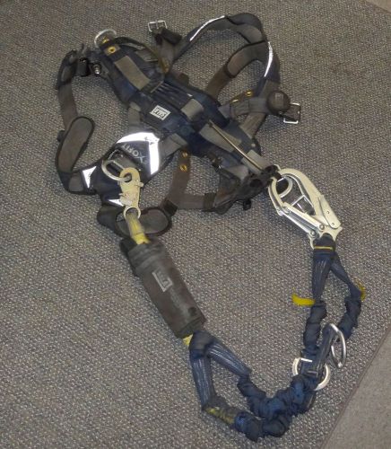 Dbi-sala 1113176 exofit nex full body harness, m, 420 lb, blue with lanyard used for sale