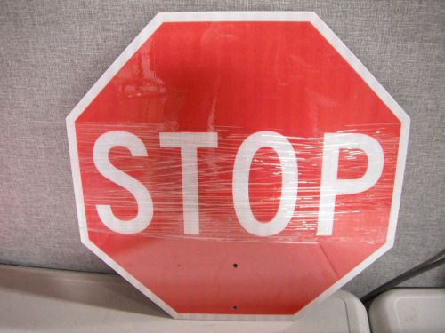 Mutual traffic stop/slow paddle sign with 18&#034; diameter new for sale