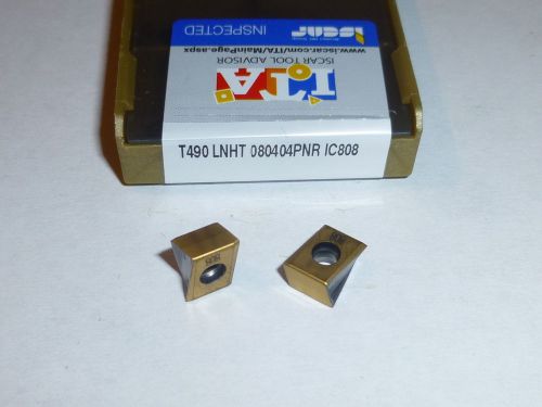 T490 LNHT 080404PNR IC808 ISCAR *** 10 INSERTS *** FACTORY PACK ***