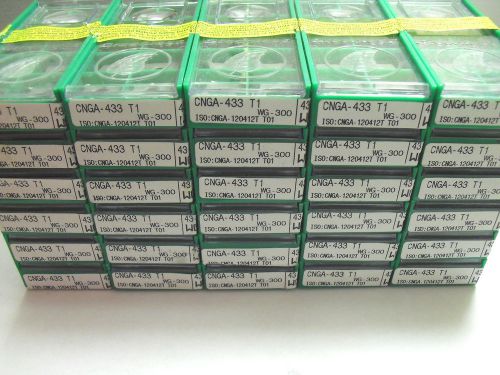 (300pcs) Greenleaf CNGA-433 T1 WG-300 Ceramic Insert