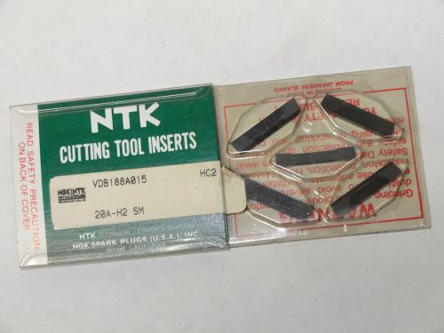 5 new NTK Cutting Tools VDB 188A 015 HC2 20A-H2 SM Dogbone Ceramic Inserts 00115