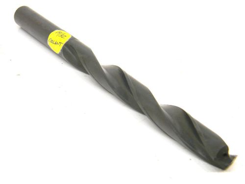 NEW SURPLUS &#034;PTD&#034; USA PRECISION 19/32&#034; STRAIGHT SHANK COOLANT TWIST DRILL .5937&#034;