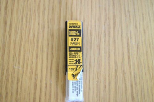 DEWALT #27 Wire Cobalt Jobber Length Drill Bit (8-Pack)