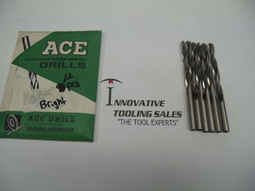 15/64 Jobber Length HSS Drill SS Bright Ace Brand 6pcs