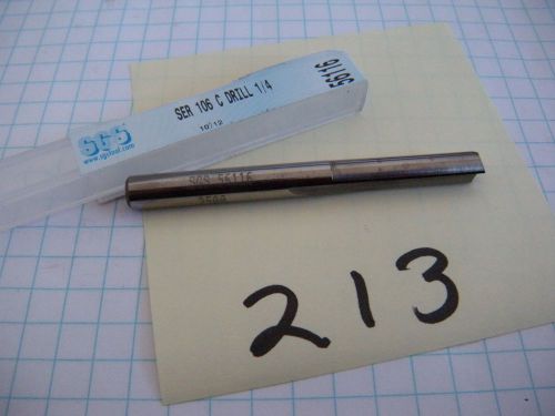 SGS 1/4&#034; solid carbide drill