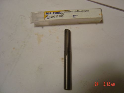 M.A. Ford #2 Two Flute Sold Carbide Drill, 20022100